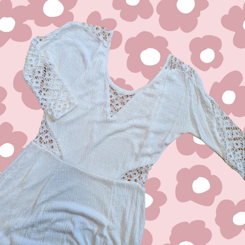 Free People Boho White Lace Dress